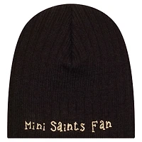 Bonnet en tricot mini New Era noir New Orleans Saints pour bébé