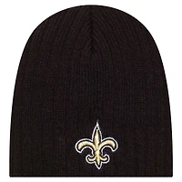Bonnet en tricot mini New Era noir New Orleans Saints pour bébé