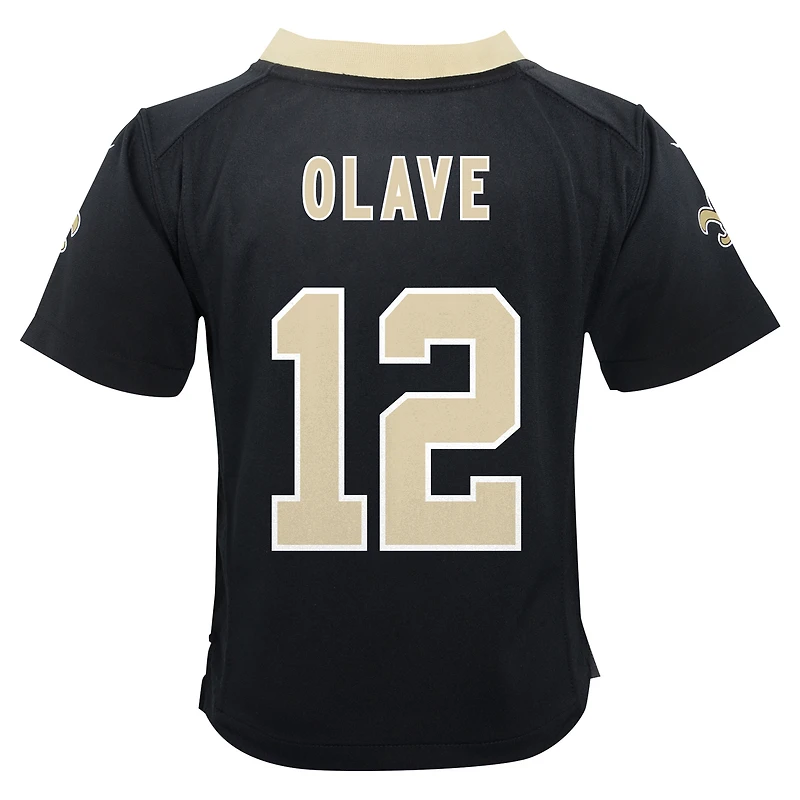 Infant Nike Chris Olave Black New Orleans Saints Team  Player Game Jersey
