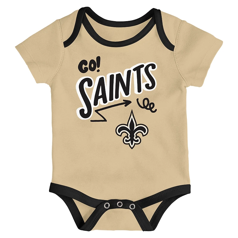 Ensemble trois pièces pour bébé Outerstuff New Orleans Saints All Day Play