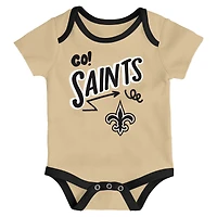 Ensemble trois pièces pour bébé Outerstuff New Orleans Saints All Day Play