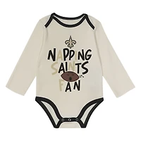Ensemble trois pièces Little Champ des Saints de la Nouvelle-Orléans pour bébé Outerstuff