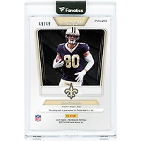 Jimmy Graham New Orleans Saints Autographed 2025 Panini Prizm Black Blue Prizm Sensational Signatures #SS-JGM #49/49 Card