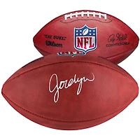 Ballon de football Wilson Duke en couleur autographié par Jordyn Tyson, des Saints de la Nouvelle-Orléans