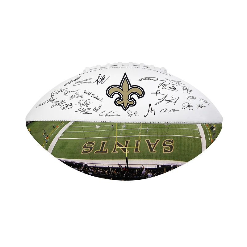 Logo Brands New Orleans Saints 2025 Autograph Signature Football