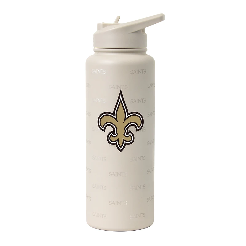 Logo Brands New Orleans Saints 34oz. Sand Ghost Quencher Bottle