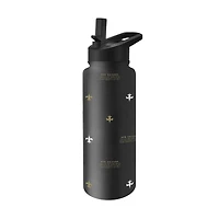 Bouteille de 34 oz (994 ml) « Steep and Repeat Quencher » de Logo Brands New Orleans Saints