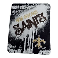Couverture polaire classique à graffiti Logo Brands New Orleans Saints 50" x 60"