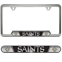 Cadre de plaque d'immatriculation en relief des Saints de la Nouvelle-Orléans