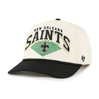 Casquette ajustable Pomona Rope Hitch crème '47 pour homme des Saints de la Nouvelle-Orléans
