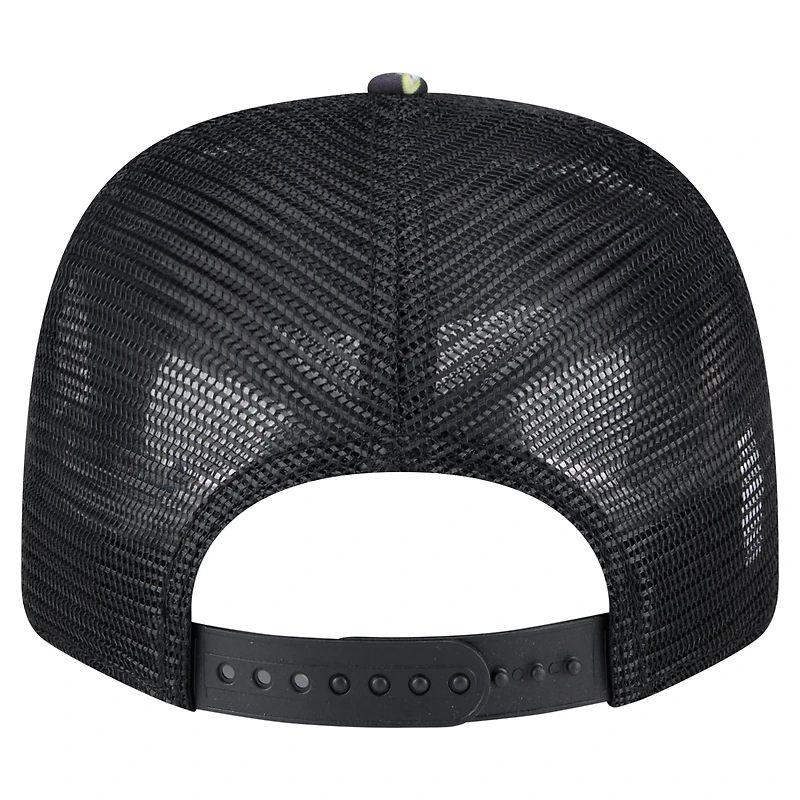 Men's New Era  Navy/Black New Orleans Saints Adventure Drinks Pattern 9SEVENTY Stretch-Snap Hat