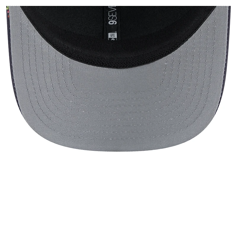Men's New Era  Navy/Black New Orleans Saints Adventure Drinks Pattern 9SEVENTY Stretch-Snap Hat