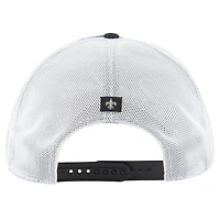 Casquette ajustable Downburst Relaxed Hitch Trucker noire/blanche New Orleans Saints pour homme '47