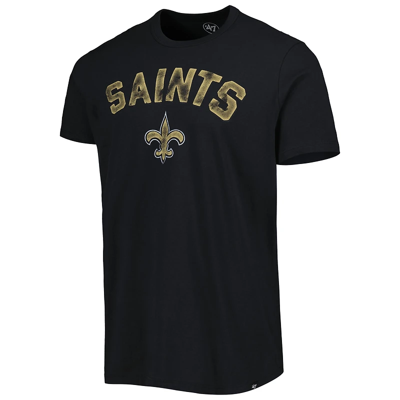 T-shirt '47 Black New Orleans Saints All Arch Franklin pour hommes