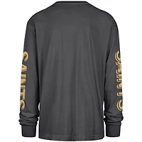 T-shirt à manches longues noir '47 New Orleans Saints Cairn Ravine Foundation pour homme