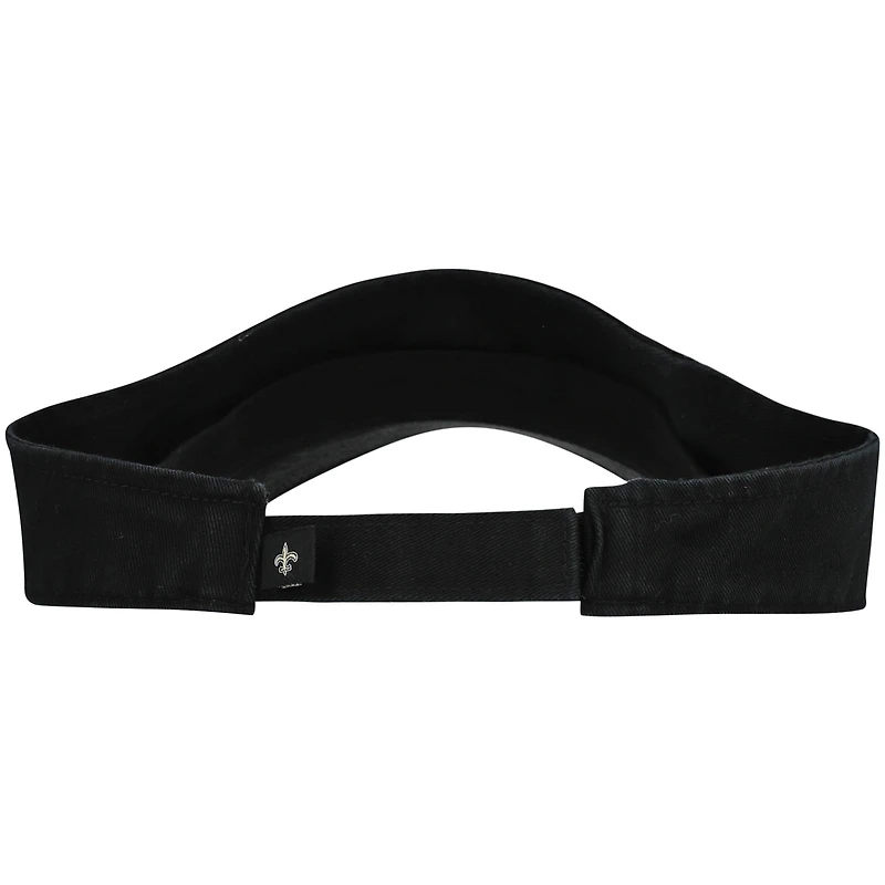 Men's '47 Black New Orleans Saints Clean Up Visor