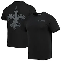 Men's '47 Black New Orleans Saints Fast Track Tonal Highlight T-Shirt