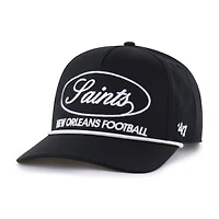Men's '47 Black New Orleans Saints Foundational Hitch Adjustable Hat