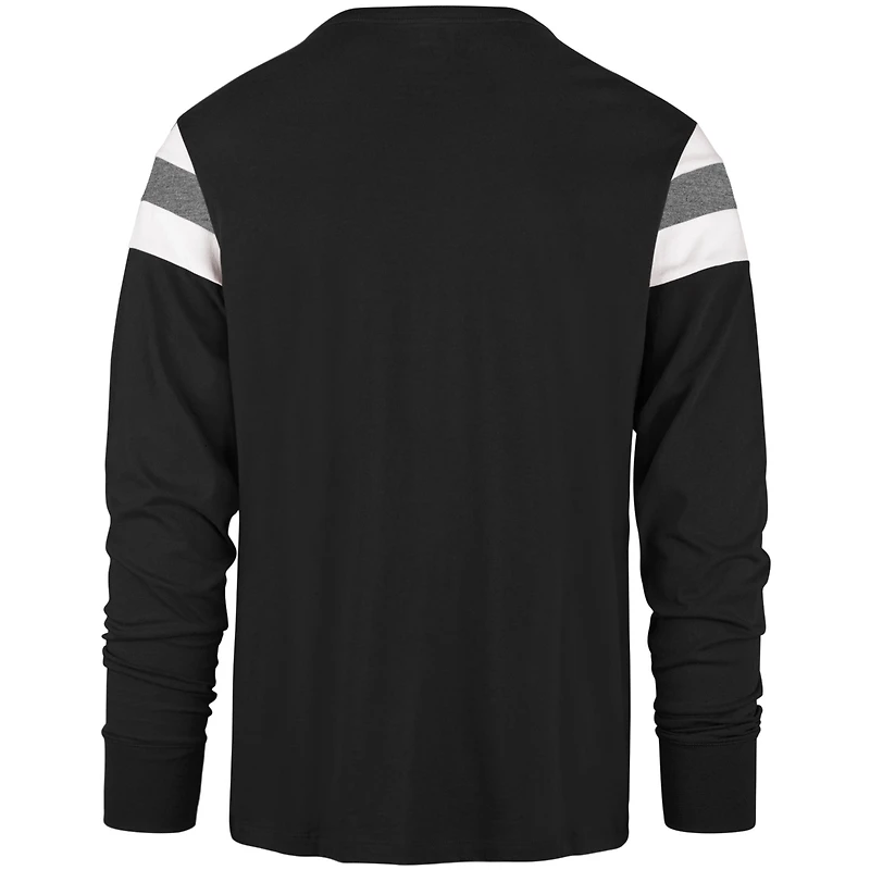 Men's '47 Black New Orleans Saints Franklin Rooted - Long Sleeve T-Shirt