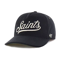 Men's '47  Black New Orleans Saints Golden Age Corduroy Hitch Adjustable Hat
