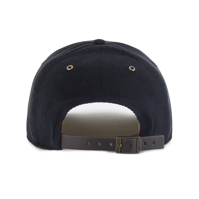Men's '47  Black New Orleans Saints Golden Age Corduroy Hitch Adjustable Hat