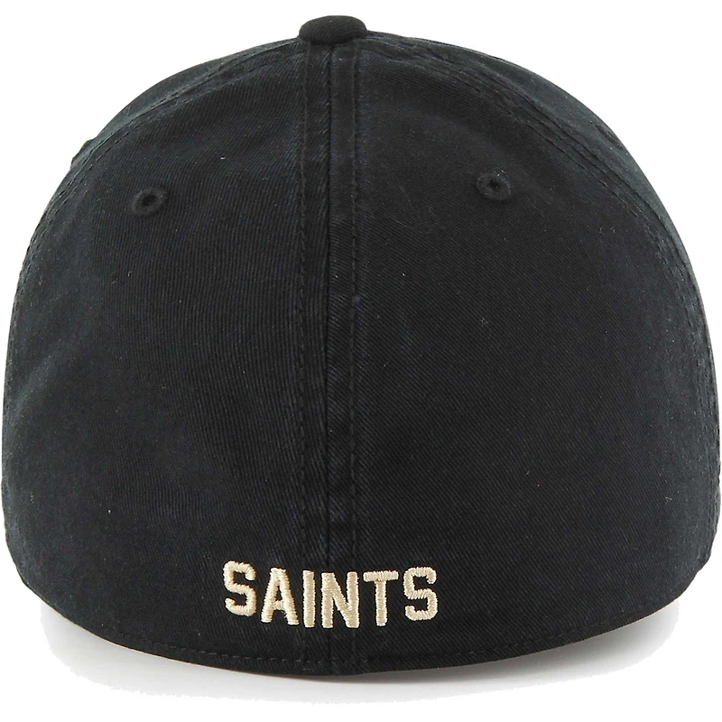 Men's '47 Black New Orleans Saints Gridiron Classics Franchise Fitted Hat