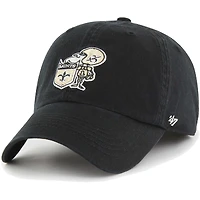 Men's '47 Black New Orleans Saints Gridiron Classics Franchise Fitted Hat