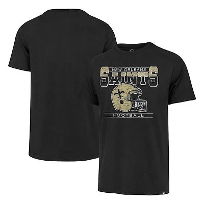 T-shirt New Orleans Saints Gridiron Classics Time Lock Franklin '47 noir pour homme