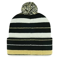 Men's '47 Black New Orleans Saints Powerline Cuffed Knit Hat with Pom