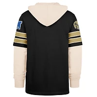 Men's '47  Black New Orleans Saints Split Zone Cornerback Duo Hoodie