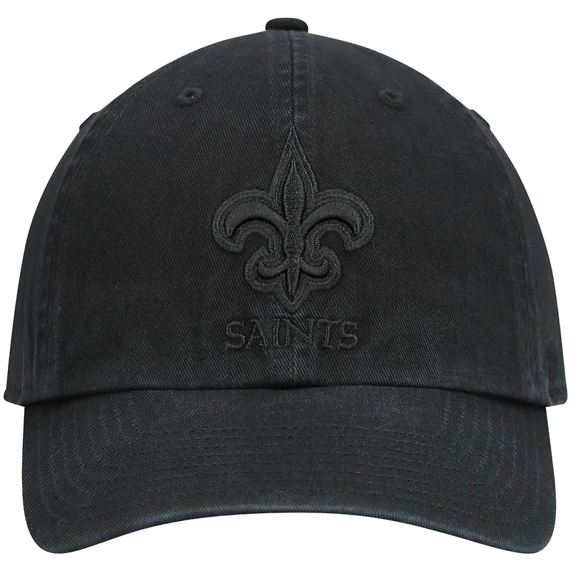Casquette réglable '47 Black New Orleans Saints Team Tonal Clean Up pour homme