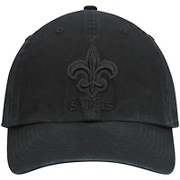 Casquette réglable '47 Black New Orleans Saints Team Tonal Clean Up pour homme