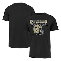 T-shirt noir '47 New Orleans Saints Time Lock Franklin pour hommes