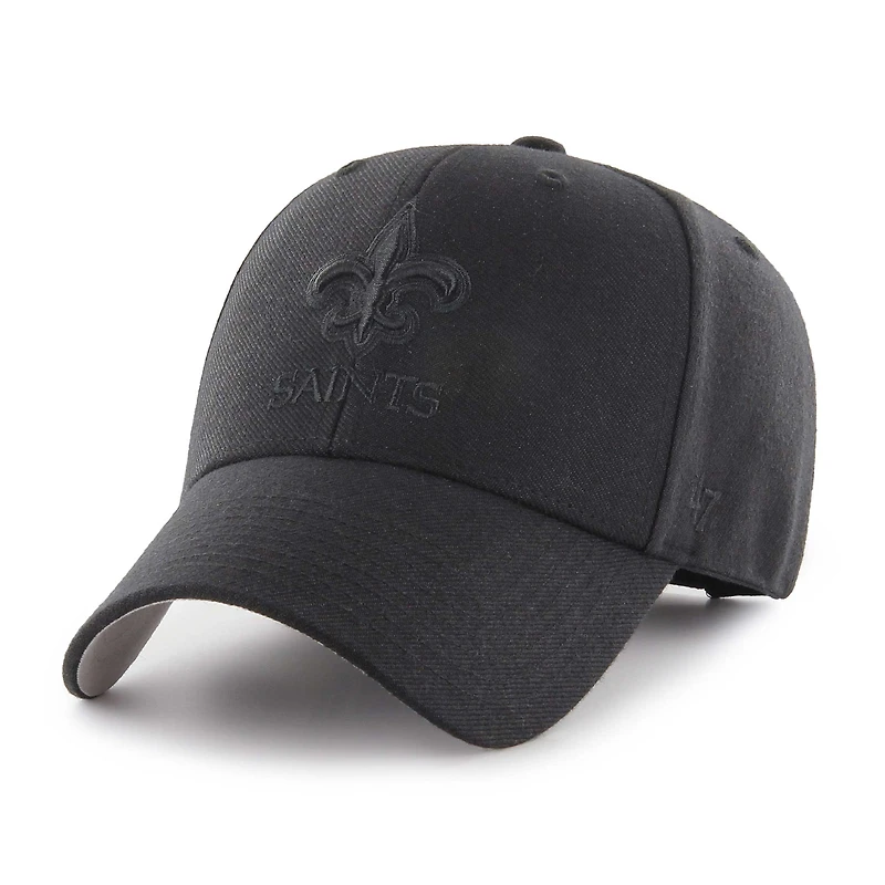 Men's '47 Black New Orleans Saints Tonal MVP Adjustable Hat