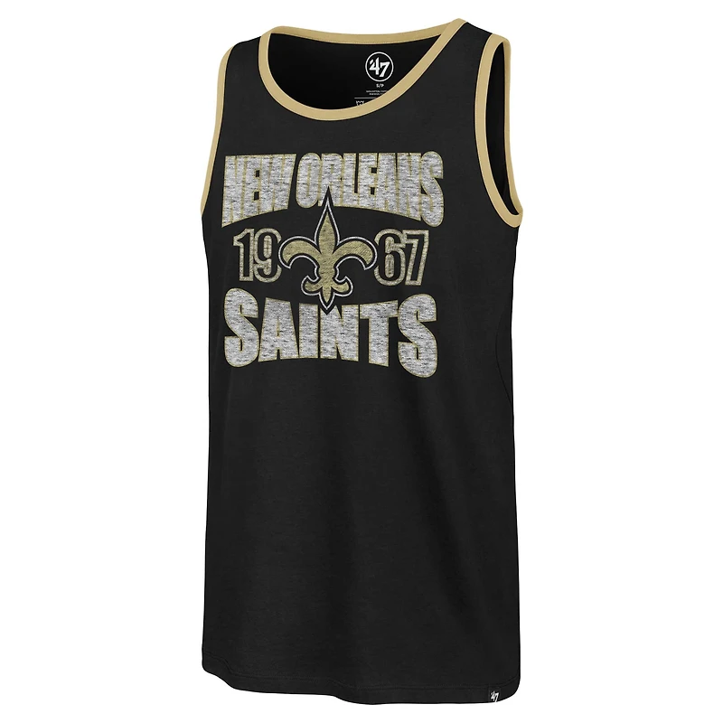 Débardeur noir '47 New Orleans Saints Upload Franklin pour hommes