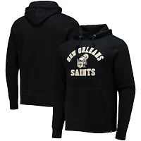Chandail à capuchon pour homme '47 Black New Orleans Saints Varsity Arch Throwback