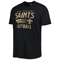 Men's '47 Black New Orleans Saints Wordmark Rider Franklin T-Shirt