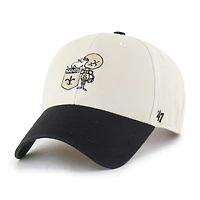 Men's '47 Cream/Black New Orleans Saints Fairfield MVP Throwback Adjustable Hat