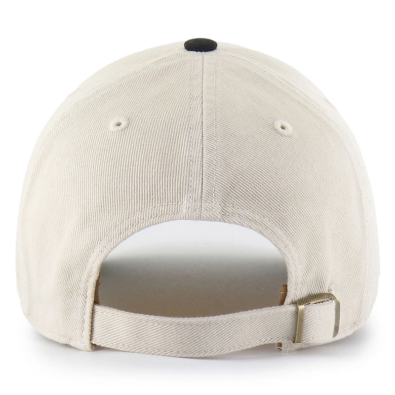 Men's '47 Cream/Black New Orleans Saints Fairfield MVP Throwback Adjustable Hat