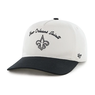 Men's '47 Cream/Black New Orleans Saints Safe Bet Stable Hitch Adjustable Hat