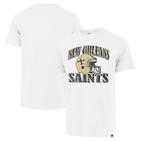 T-shirt rétro Overrun Franklin pour homme, couleur crème, 1947, New Orleans Saints