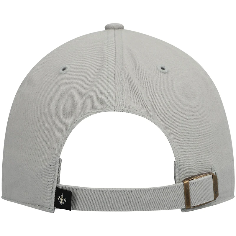 Casquette réglable '47 New Orleans Saints Clean Up grise pour homme