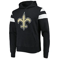 Sweat à capuche '47 noir chiné New Orleans Saints Premier Nico pour hommes