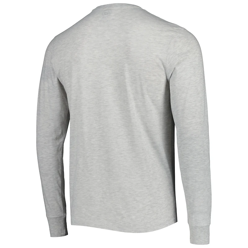 Men's '47 Heathered Gray New Orleans Saints Dozer Franklin Long Sleeve T-Shirt