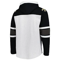 Chandail à capuchon lacets gris chiné pour hommes '47 New Orleans Saints Gridiron