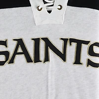 Chandail à capuchon lacets gris chiné pour hommes '47 New Orleans Saints Gridiron