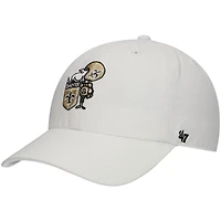 Casquette ajustable blanche « Clean Up » des Saints de la Nouvelle-Orléans, modèle 47, pour homme