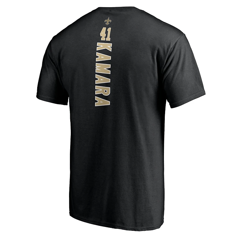 Men's Alvin Kamara Black New Orleans Saints Playmaker T-Shirt