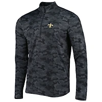 Sweat-shirt noir à fermeture éclair quart de tour pour homme la Brigade des Saints Nouvelle-Orléans