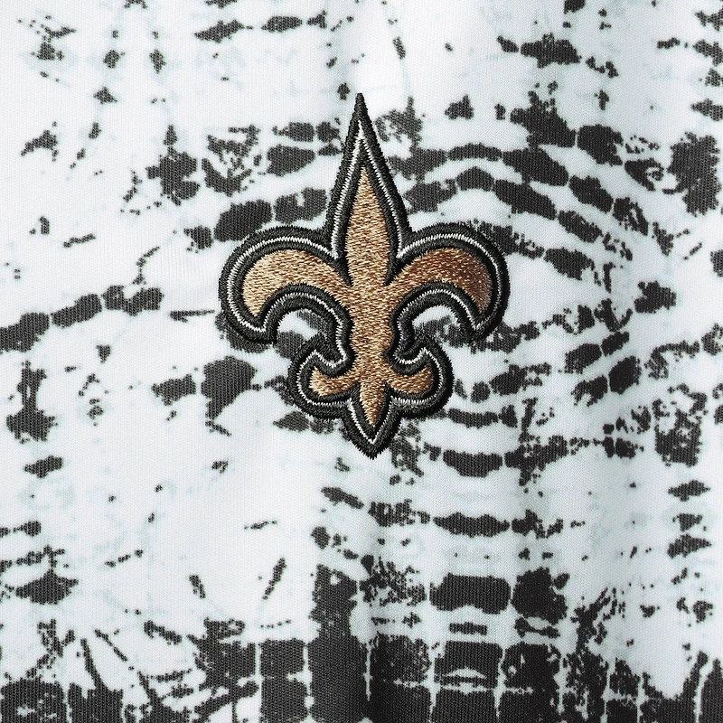 Polo noir vif Antigua New Orleans Saints pour homme